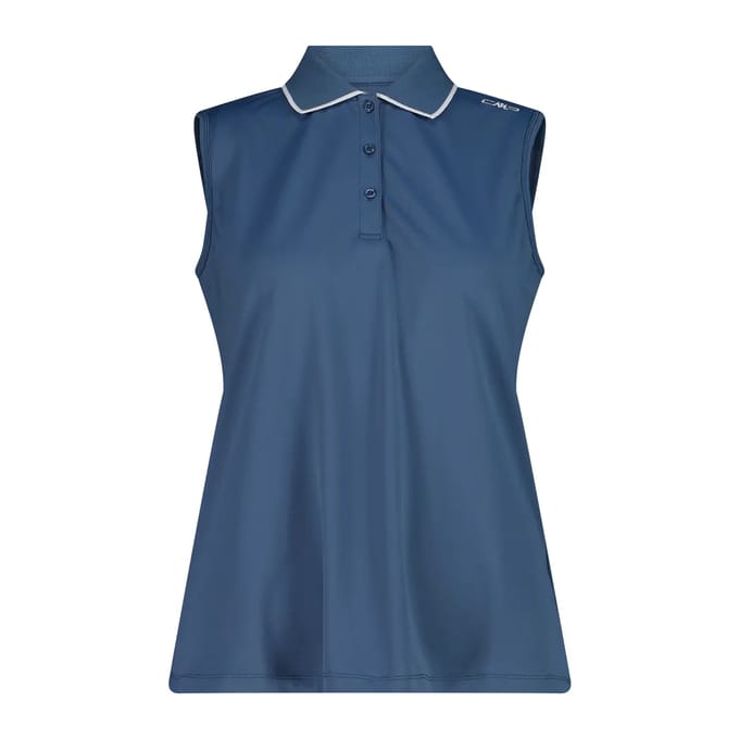 Dames Mouwloos Stretch Piqué Poloshirt CMP
