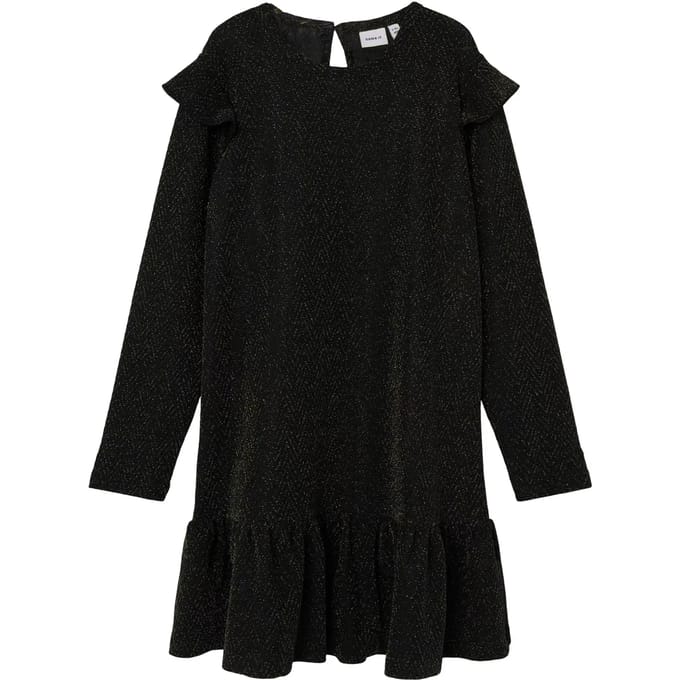 Meisjesjurk met lange mouwen Name it Nkfrolytte