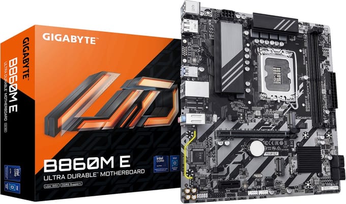 Gigabyte Gigabyte GA-B860M E (1851) (D) Moederbord Socket Intel LGA 1851 Vormfactor ATX