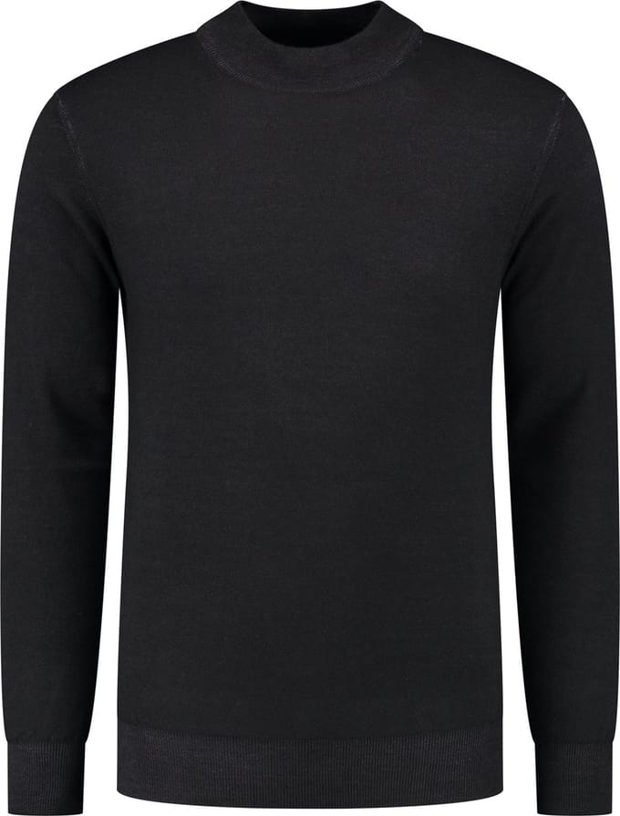 District Indigo Mockneck Pullover Merino/Stretch Black (7.22.508.502 - 020)