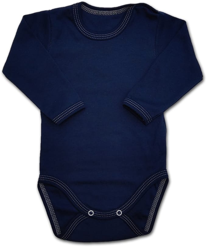 Dartomik - Body met Lange Mouwen - 92 - 100% Katoen - Navy