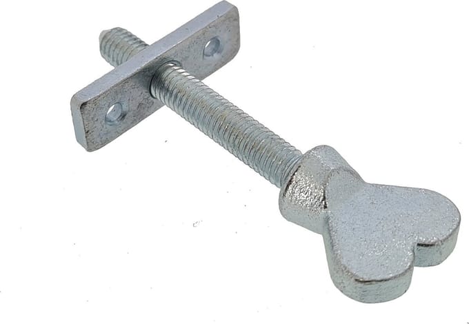 BELEGSCHROEF HARTMODEL - 65 MM - VERZINKT - TBV SCHUIFRAMEN - MET PASPLAAT - CODE 8711517662569