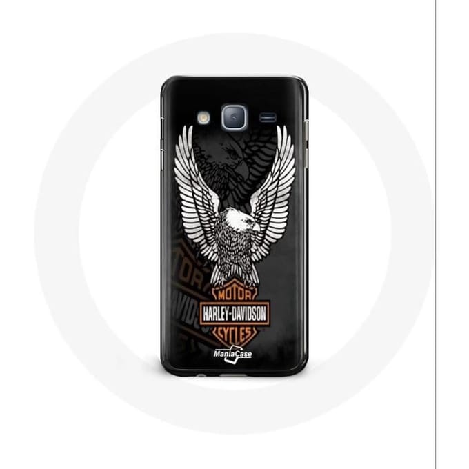 Hoesje voor Samsung Galaxy J7 Harley Davidson adelaarslogo