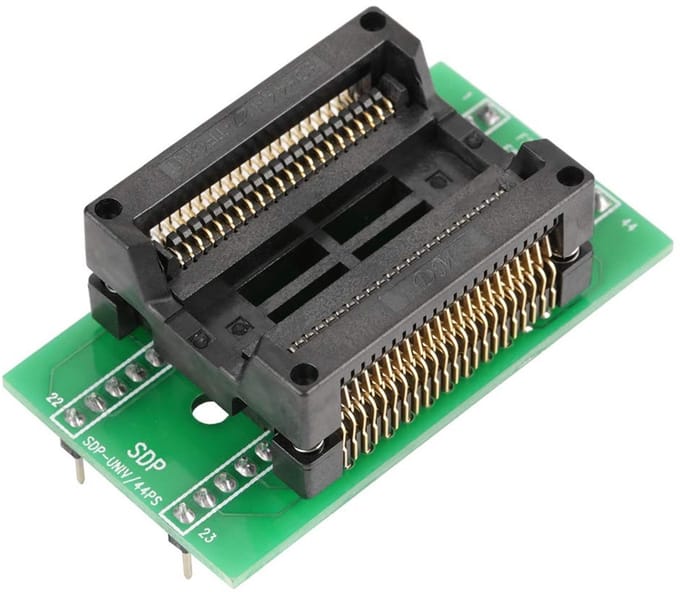 By shayne - PSOP44 Chip-programmeer-adapter - DIP44 en SOIC44 - Herbruikbare verpakking - Compact formaat - Hoogwaardige socket converter - Ideaal vo.