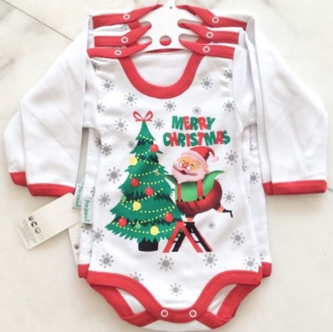 Rompertje voor de Kerst - grappige romper voor baby - Merry Christmas - maat 68