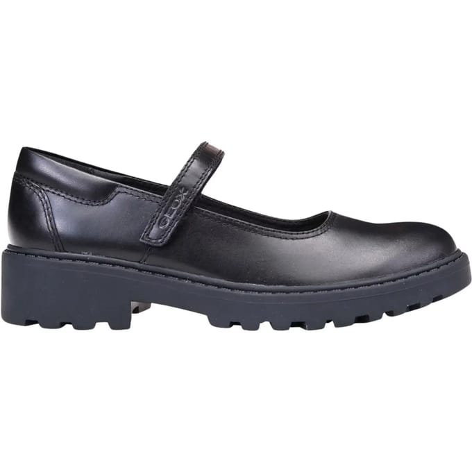 GEOX CASEY MEISJES Veterschoenen - ZWART