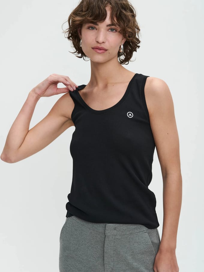 Top rips Easy Wear Organic Cotton | Black - Black / M
