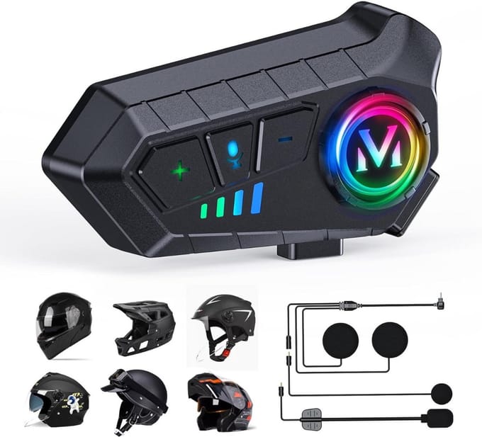 ApexArte® Motorhelm Headset