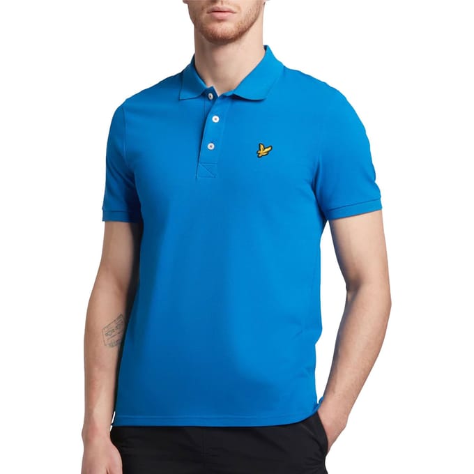 Lyle and Scott Blauw Polo - Maat M - Heren