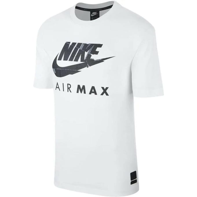 Nike Air Max Graphic Print Heren T-shirt Wit