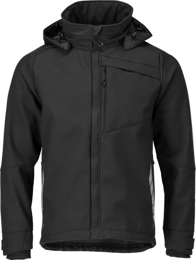Mascot Hardwear Softshell jas 23102-246 - Zwart - L