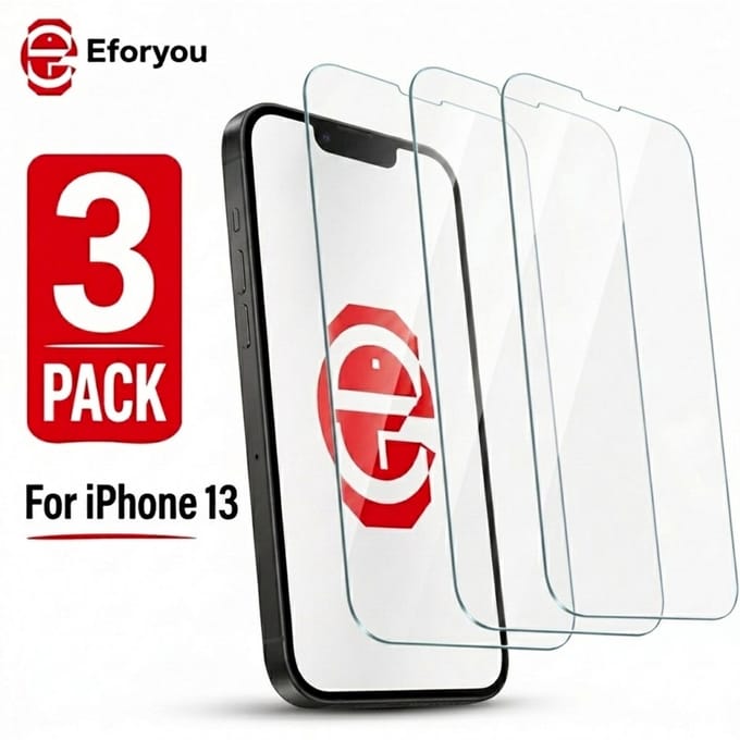 Geschikt voor iPhone 13 - 3 stuks - Screenprotector Tempered Glass - Case Friendly - 9H Hardheid - Inclusief Schoonmaakkit