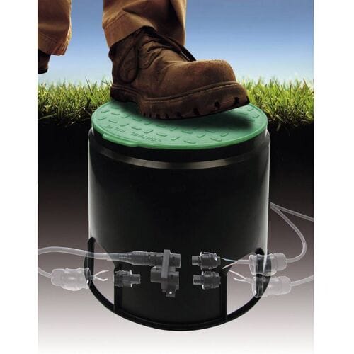 Heitronic 21035 Vloerinbouwdoos Zwart, Groen