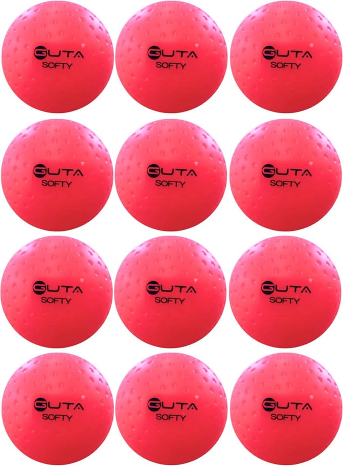 Hockeybal Soft Roze Set van 12