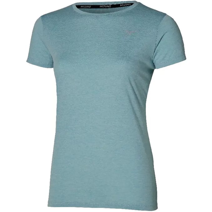 Mizuno Impulse Core T-shirt Met Korte Mouwen Blauw S Vrouw