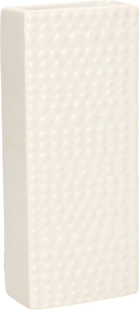 Gerimport Waterverdamper - creme wit - keramiek - 400 ml - radiatorbak luchtbevochtiger - 7,4 x 17,7 cm