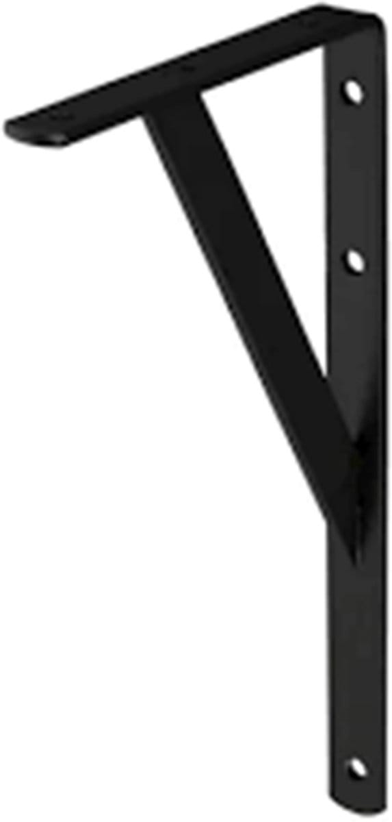 Plankdrager Industrieel Zwart 15x25cm - Stoer & Robuust