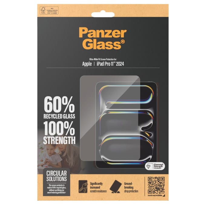 PanzerGlass Ultra-Wide Fit 2831 Screenprotector (glas) Apple IPad Pro 11 (2018), iPad Pro 11 2e Gen, 2020), iPad Pro 11 (3e Gen, 2021), IPad Pro 11...