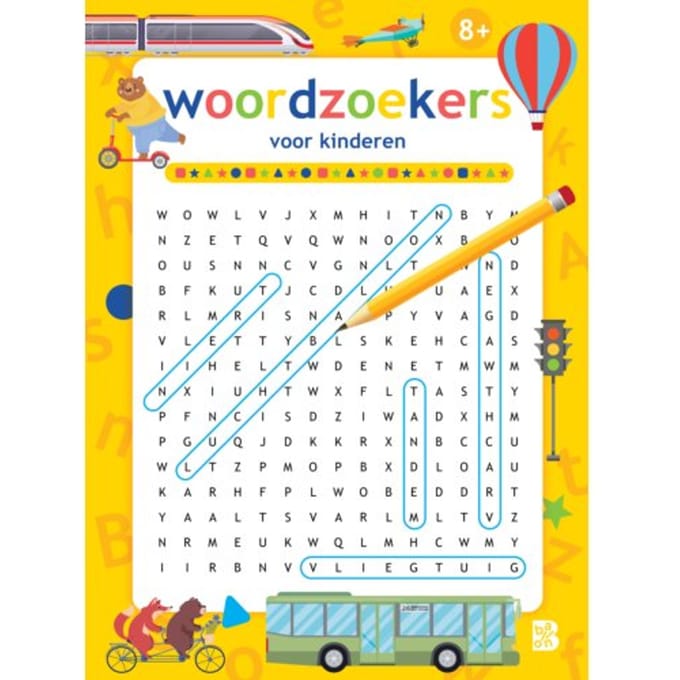 Woordzoekers 8+ - Puzzelboeken