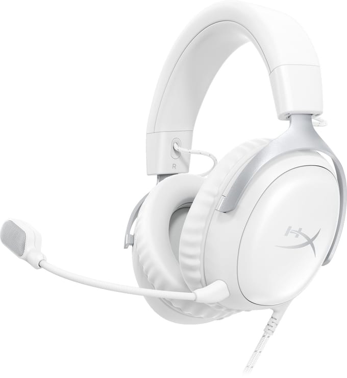 HyperX Cloud III Gaming Headset - PC, PS5, Xbox Series X|S - Nintendo, Steamdeck - (White)