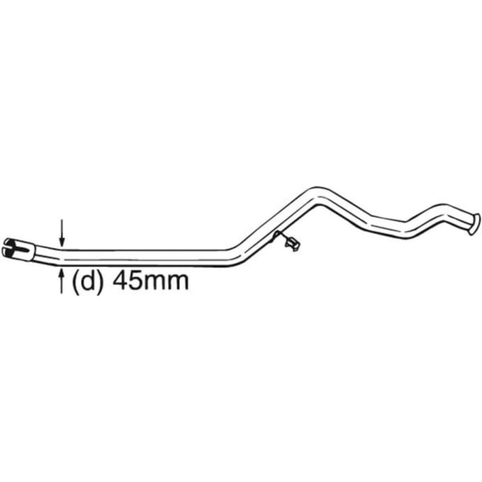 Reparatie pijp, katalysator BOSAL 889-503