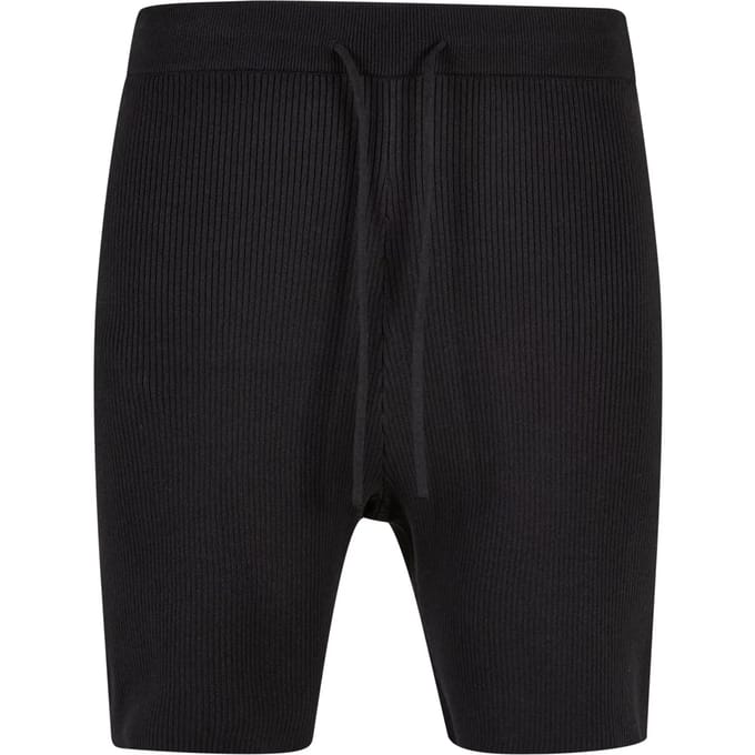 Urban Classics - Ribbed Korte broek - L - Zwart