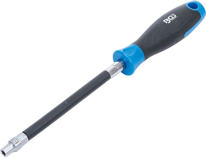 BGS Flexibele schroevendraaier met ronde handgreep E-profiel E 7 Bladlengte 150 mm - 70023