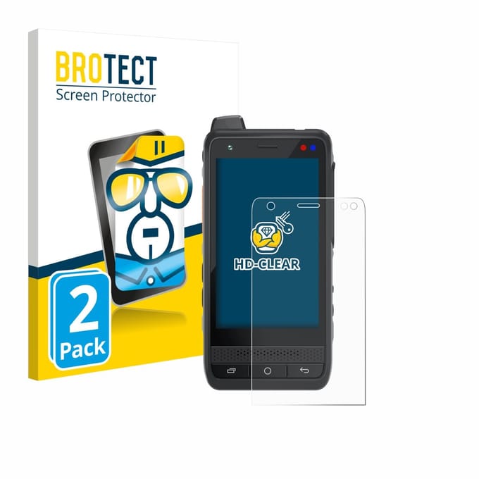 BROTECT - Screenprotector voor Uniwa F400 - Folie Beschermfolie transparant 2 Stuks