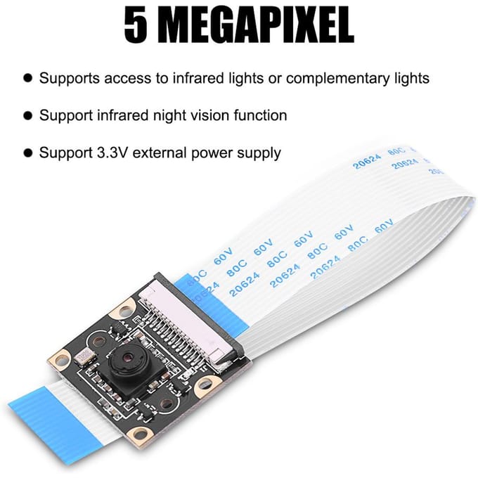 Algemene Infrarood Nachtzicht Camera Module OV5647 Sensor 5 Megapixels voor Raspberry Pi