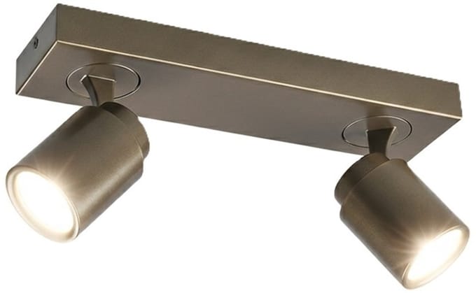 Freelight - Spot Razza 2 lichts L 32 cm GU10 brons goud