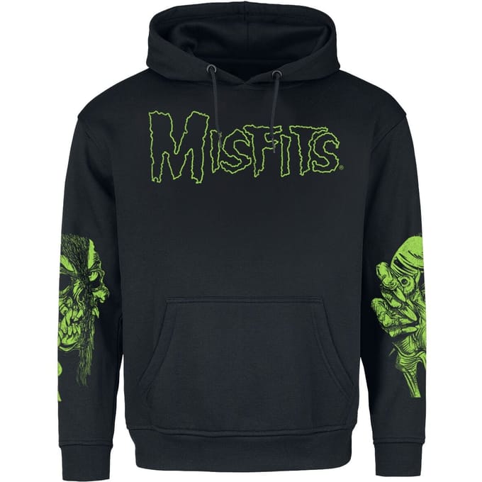 Misfits Trui met capuchon - DDD My Darling - S tot 5XL - voor Mannen - zwart