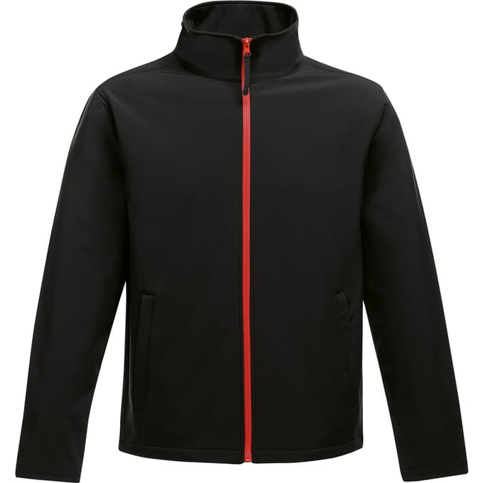 Regatta Opmerkelijk Heren Ablaze Afdrukbaar Softshell-jasje (Zwart/Klassiek Rood)