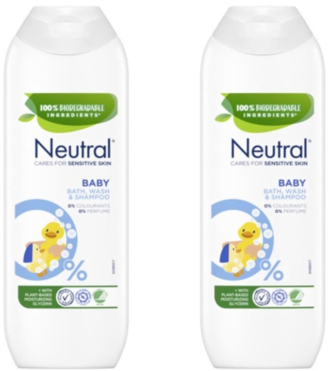 Neutral Baby Bad, Was & Shampoo - Voordeelverpakking 2 x 250 ml