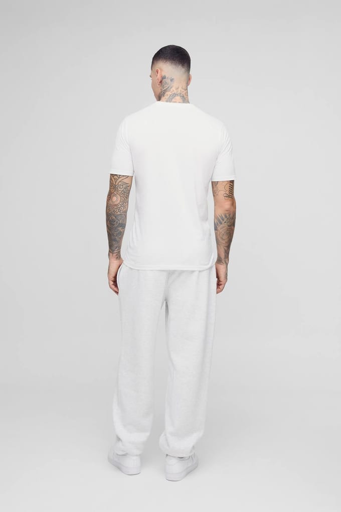 Tall Slim Fit Essential T-Shirt | White | Size Medium