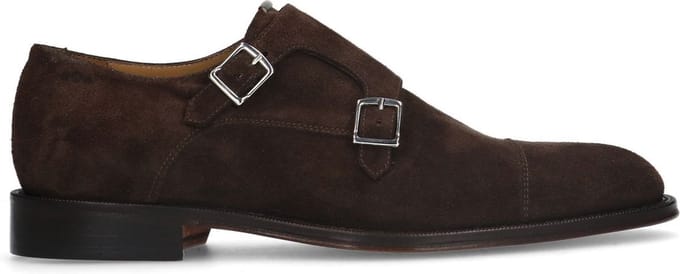 Heritage - Heren - Bruine suède gespschoenen - Maat 42
