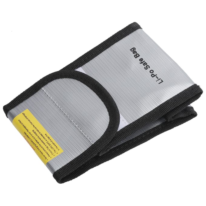 Li-Po Safe Bag Draagbare brandwerende waterdichte documenten Geld waardevolle spullen opbergtas gray