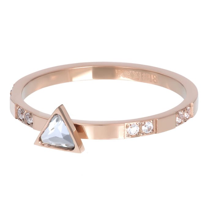 iXXXi jewelry vulring Expression Triangle rose goudkleurig maat 19 (gewone ringmaat 21)