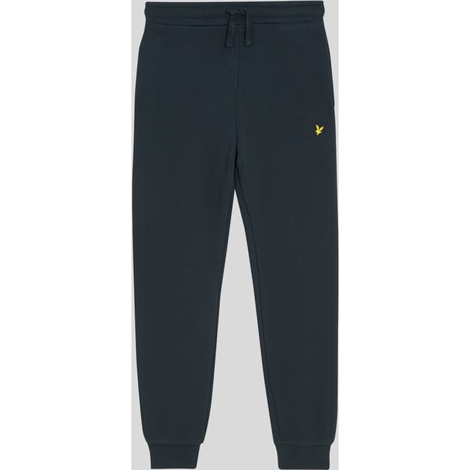 Lyle & Scott jongens joggingbroek met geborstelde achterkant - marineblauw