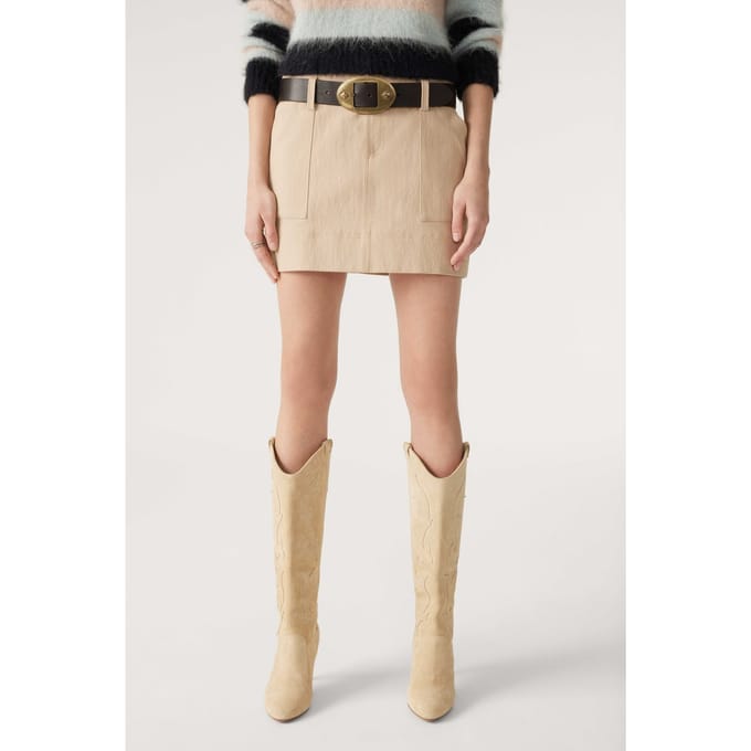 BA&SH Jupe Floride Sable Taglia: 38 | Minigonne Outlet | Donna