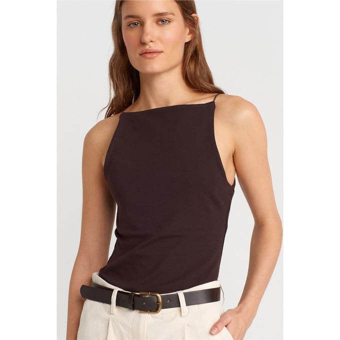 Slim-Fit Halterhals Jerseytop