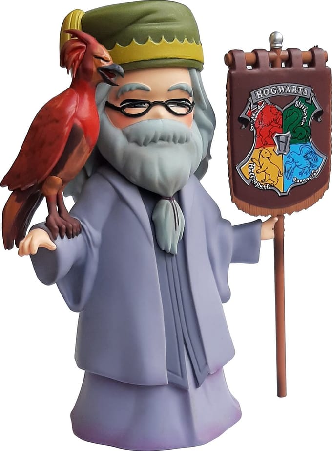 Harry Potter Statue Dumbledore & Fumseck (15 cm)