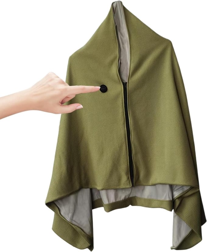 Verwarmde Sjaal - Elektrische Deken - Warm Blijven - Drie Warmtestanden - 150 x 80 cm - Afbeelding