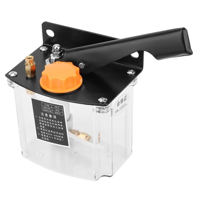HP5R Handmatige Smeerpomp Rechtshandbediend Smeerpomp 650CC voor CNC Machinegereedschap black