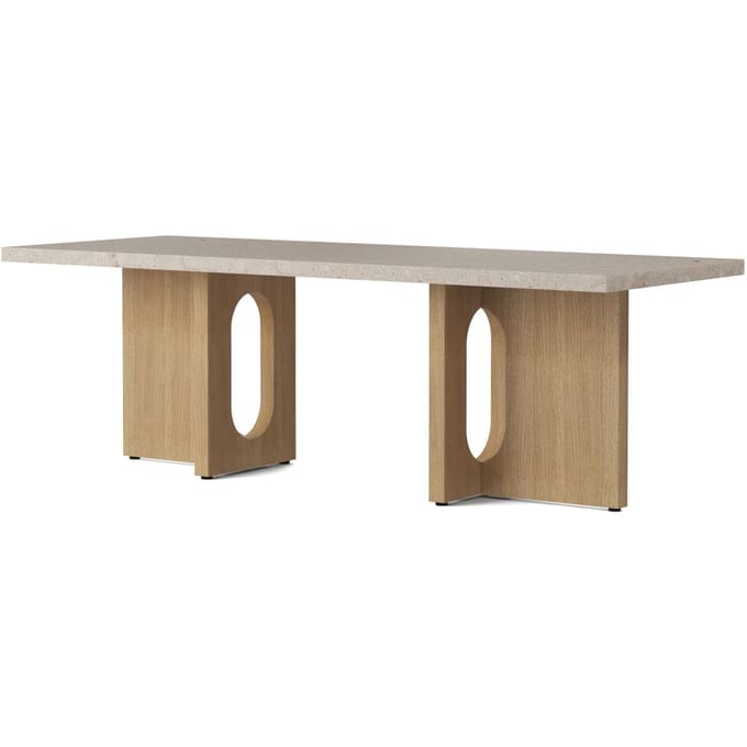 Audo Androgyne Salontafel - Kunis Breccia Steen - eiken, natuur