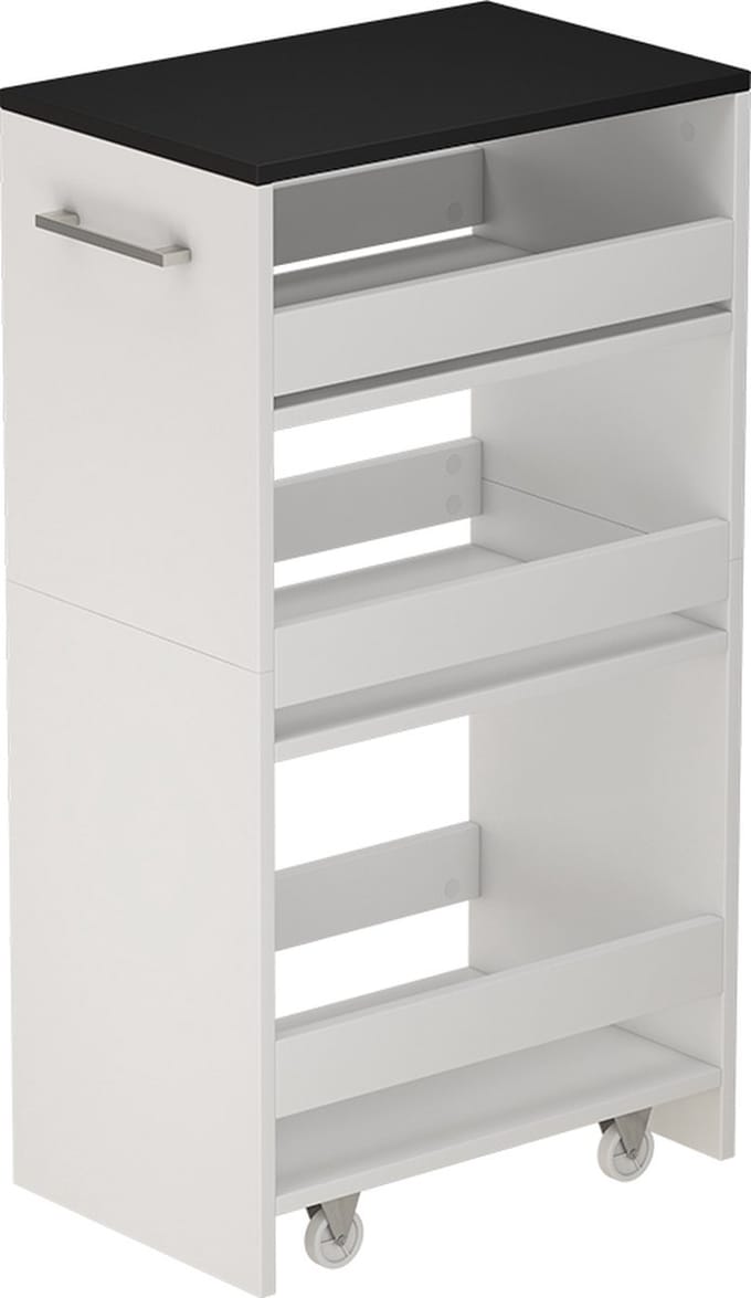 Vicco Rivo Rolplank – 30 x 84.8 cm Wit/antraciet