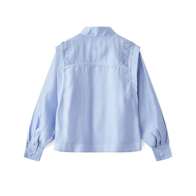 Copenhagen Muse Cmmolly-shirt 9 Blouses Dames - Lichtblauw - Maat L