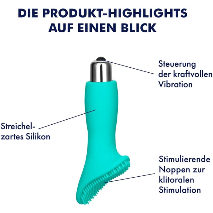 Noppenplezier-vibrator van siliconen, 11,5 cm