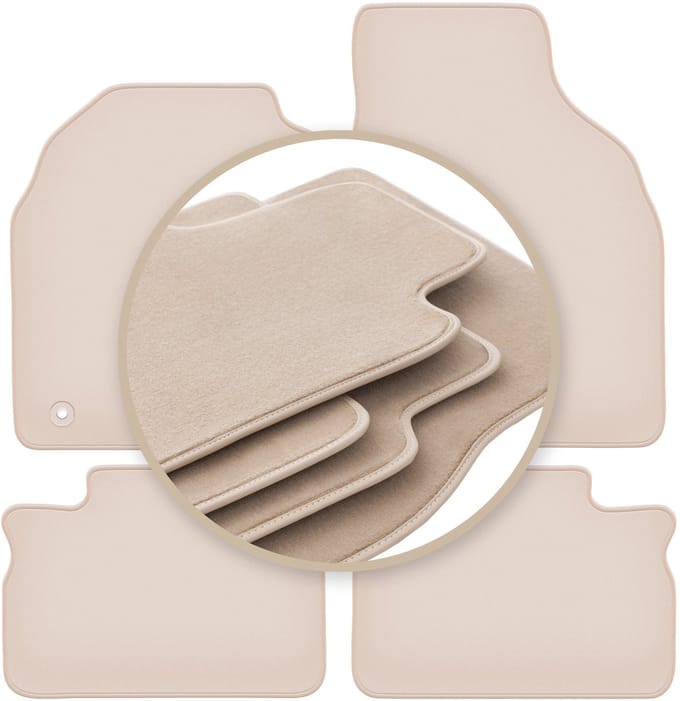 PREMIUM beige matten voor: Opel Agila A hatchback 2000-2007
