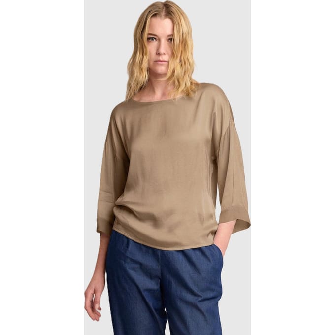 blauw beige vrouw