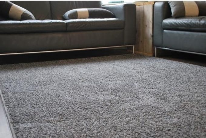 Interieur05 Hoogpolig Vloerkleed - 170x230cm - Grijs Gemêleerd